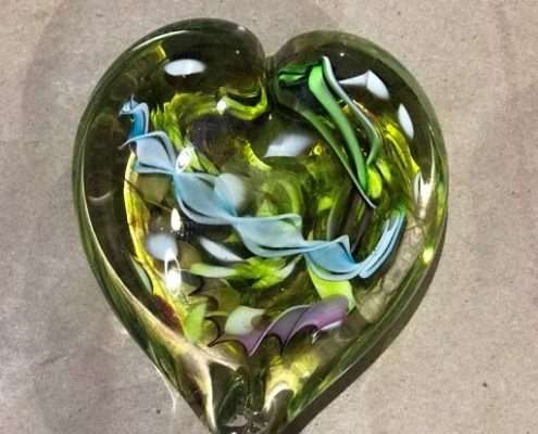 glassblowing heart curious forge