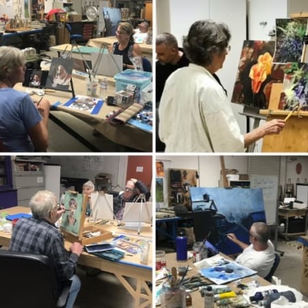 learn to paint in oils or acyrlics, your choice. Choose your subject to paint and Chappy will guide you to create the painting of your dreams