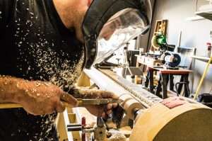 Wood lathe and woodturning qualification class curious forge