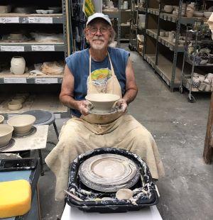 Bob on and off the wheel ceramic demonstrations