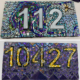 Make a mosaic house number sign