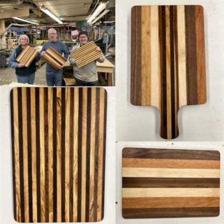 learn to make a beautiful wooden cutting board in this class