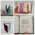 Book binding class make a tiny grief book