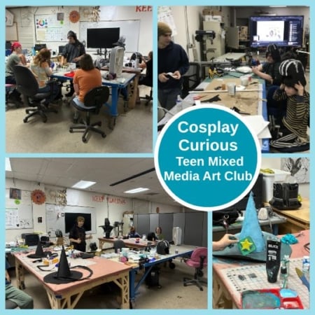 Cosplay Curious: Teen Mixed Media Art Club Montly Get Togethers