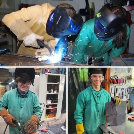 Welding and Metal Art class for teens